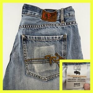 Chip & Pepper Malibu Beach Jeans Mens 34x31 Blue Denim Y2K Vintage C7P